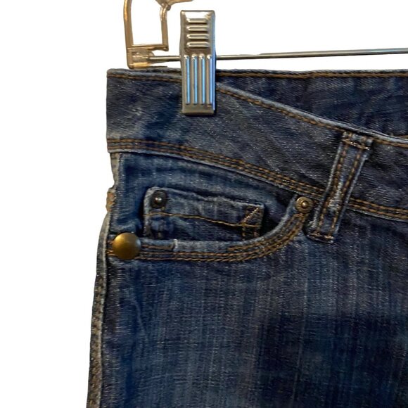 Aeropostale Ultra Skinny Kieley Zip Ankles Jeans Y2K Retro Dark Wash Size 3/4 - Picture 12 of 12